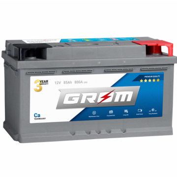 Akumulator  85Ah 800A EN Grom Premium Dtr niski