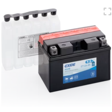 Akumulator motocyklowy ET12A-BS 9.5Ah 130A Exide - Układ elektryczny - Bydgoszcz - zdjęcie 1