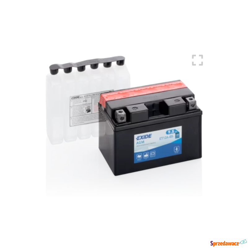 Akumulator motocyklowy ET12A-BS 9.5Ah 130A Exide - Układ elektryczny - Bydgoszcz