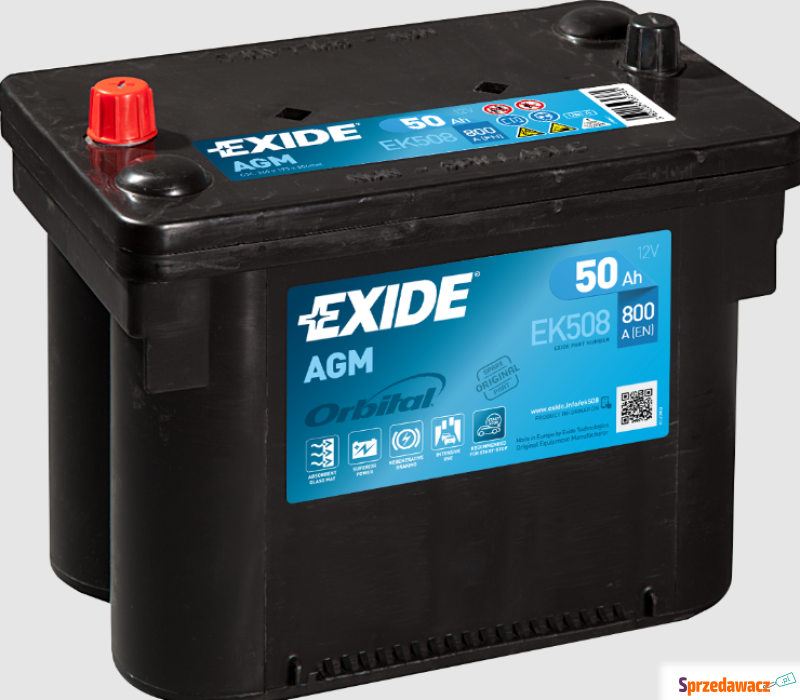 Akumulator 50Ah 800A Exide Orbital...