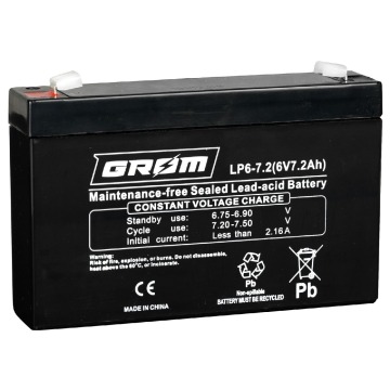 Akumulator 6V 7.2Ah GROM LP6-7.2
