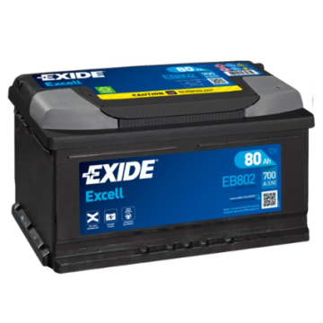 Akumulator 80Ah 700A Exide Excell EB802 Prawy... - Akumulatory - Kalisz - zdjęcie 1