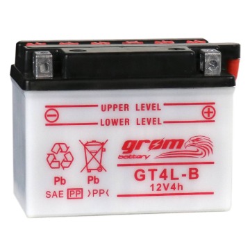 Akumulator motocyklowy Grom YB4L-B 12V 4Ah 60A P+