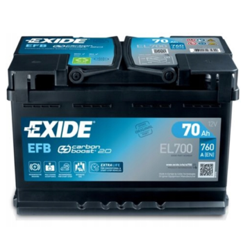 Akumulator 70Ah 760A Exide Efb Start&Stop EL700... - Akumulatory - Kalisz - zdjęcie 1