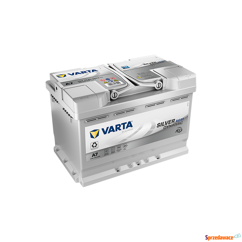 Akumulator 70Ah 760A Varta Silver Agm A7 E39... - Akumulatory - Radom