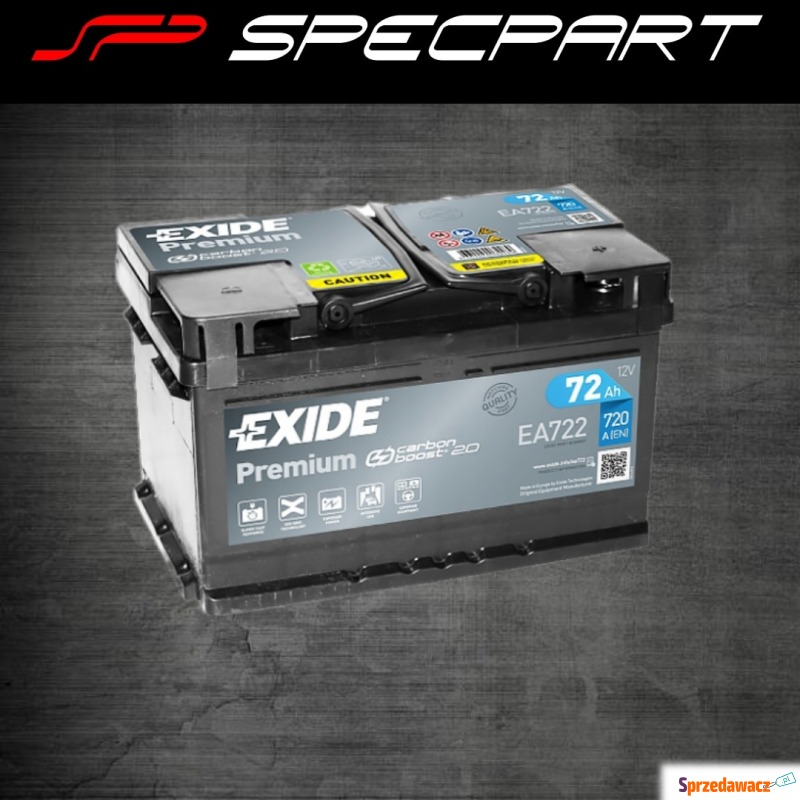Akumulator 72Ah 720A Exide Premium - Akumulatory - Łódź