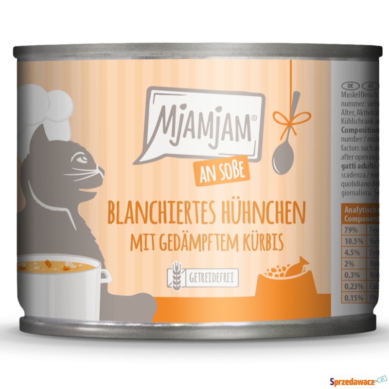 MjAMjAM w sosie, 6 x 185 g - Blanszowany kurczak... - Karmy dla kotów - Ustka