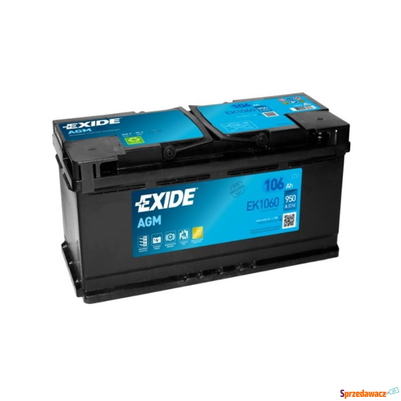 Akumulator 106Ah 950A Exide Agm Start&Stop EK1060 - Akumulatory - Kalisz