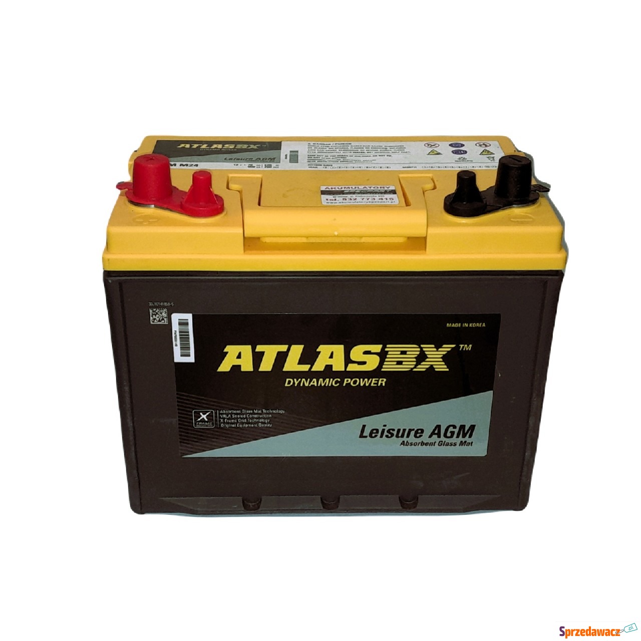 Akumulator 75Ah  Atlas AGM Marina