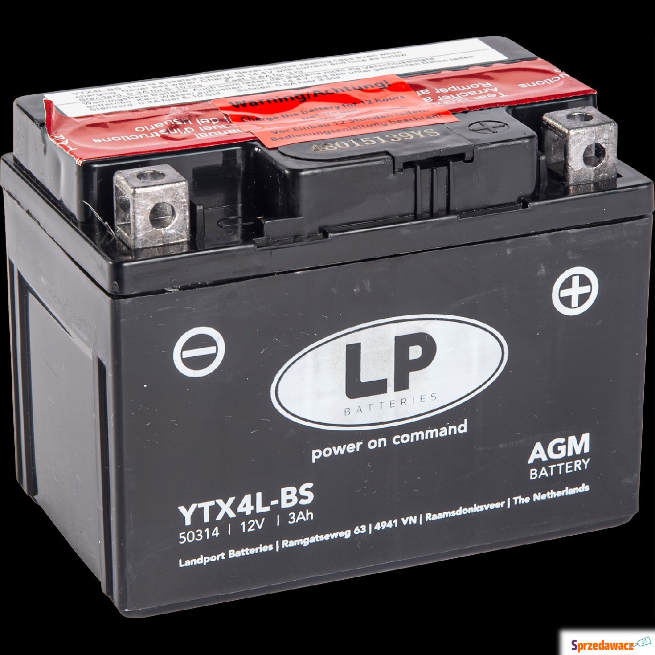 Akumulator YTX4L-BS 3Ah 40A Landport