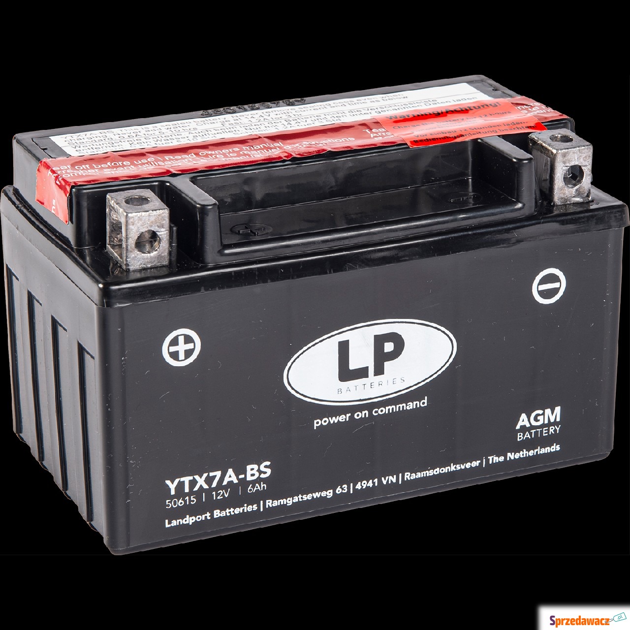 Akumulator YTX7A-BS 6Ah 105A Landport