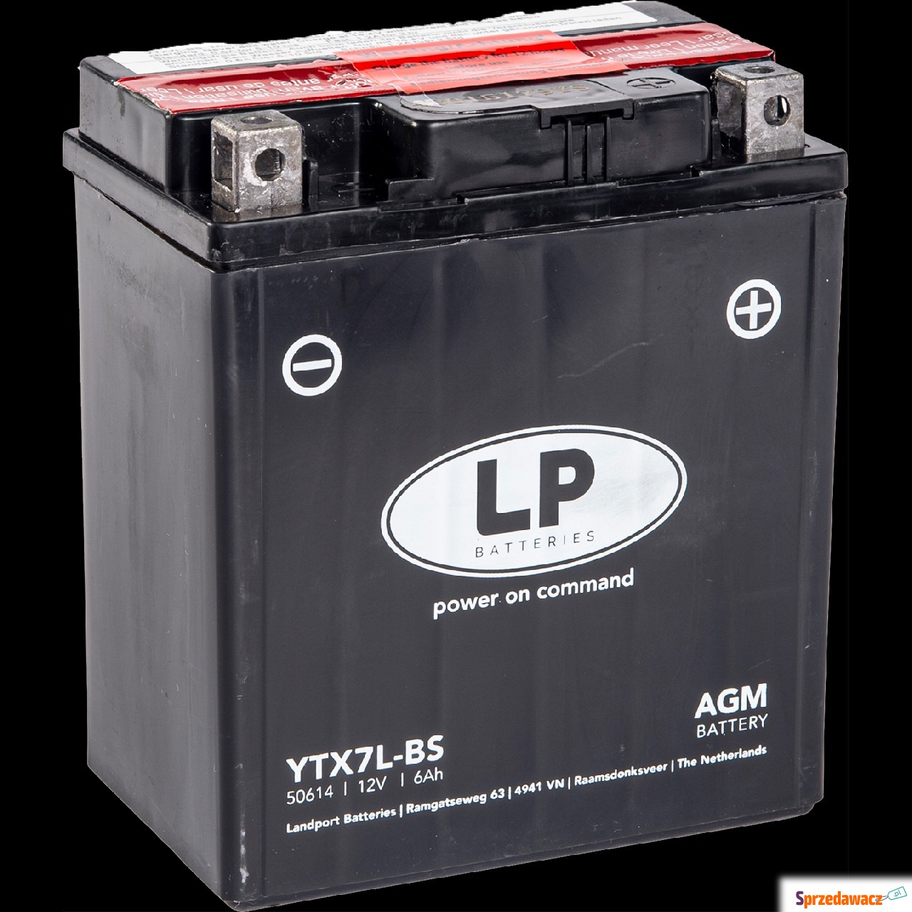 Akumulator YTX7L-BS 6Ah 100A Landport