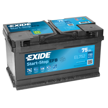 Akumulator 75Ah 730A Exide Start Stop Efb EL752... - Akumulatory - Kalisz - zdjęcie 1