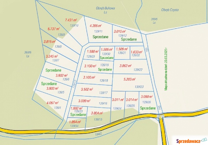Działka budowlana Słupsk sprzedam, pow. 3011 m2  (30.1a), uzbrojona