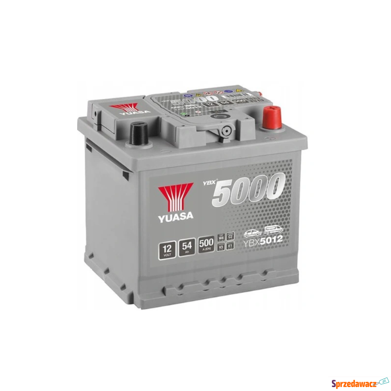 Akumulator 54Ah 500A  Yuasa Silver Prawy Plus - Akumulatory - Kalisz