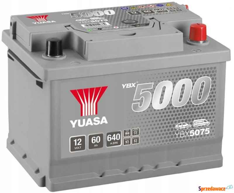 Akumulator 60Ah 640A Yuasa Silver Prawy Plus - Akumulatory - Kalisz