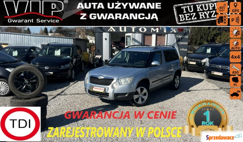 Skoda Yeti  SUV 2009,  2.0 diesel - Na sprzedaż za 28 900 zł - Świdnica