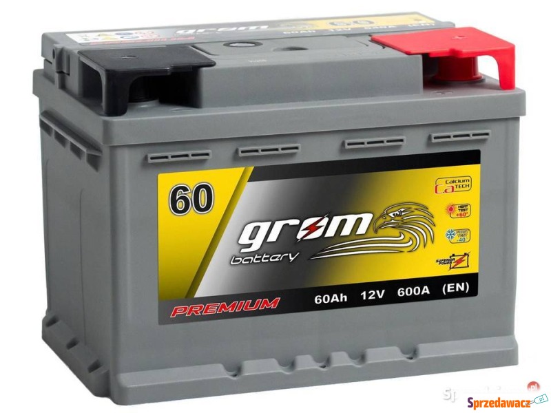 Akumulator 60Ah 600A GROM Premium