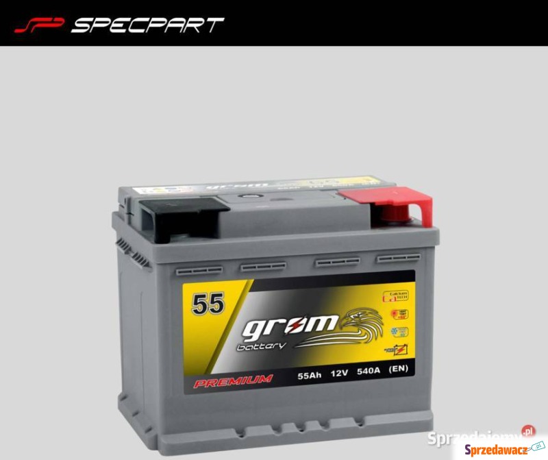 Akumulator 55Ah 540A GROM Premium