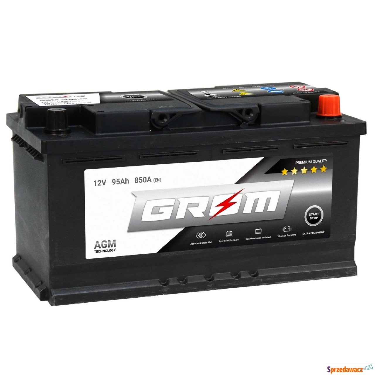 Akumulator AGM 95Ah 850A GROM