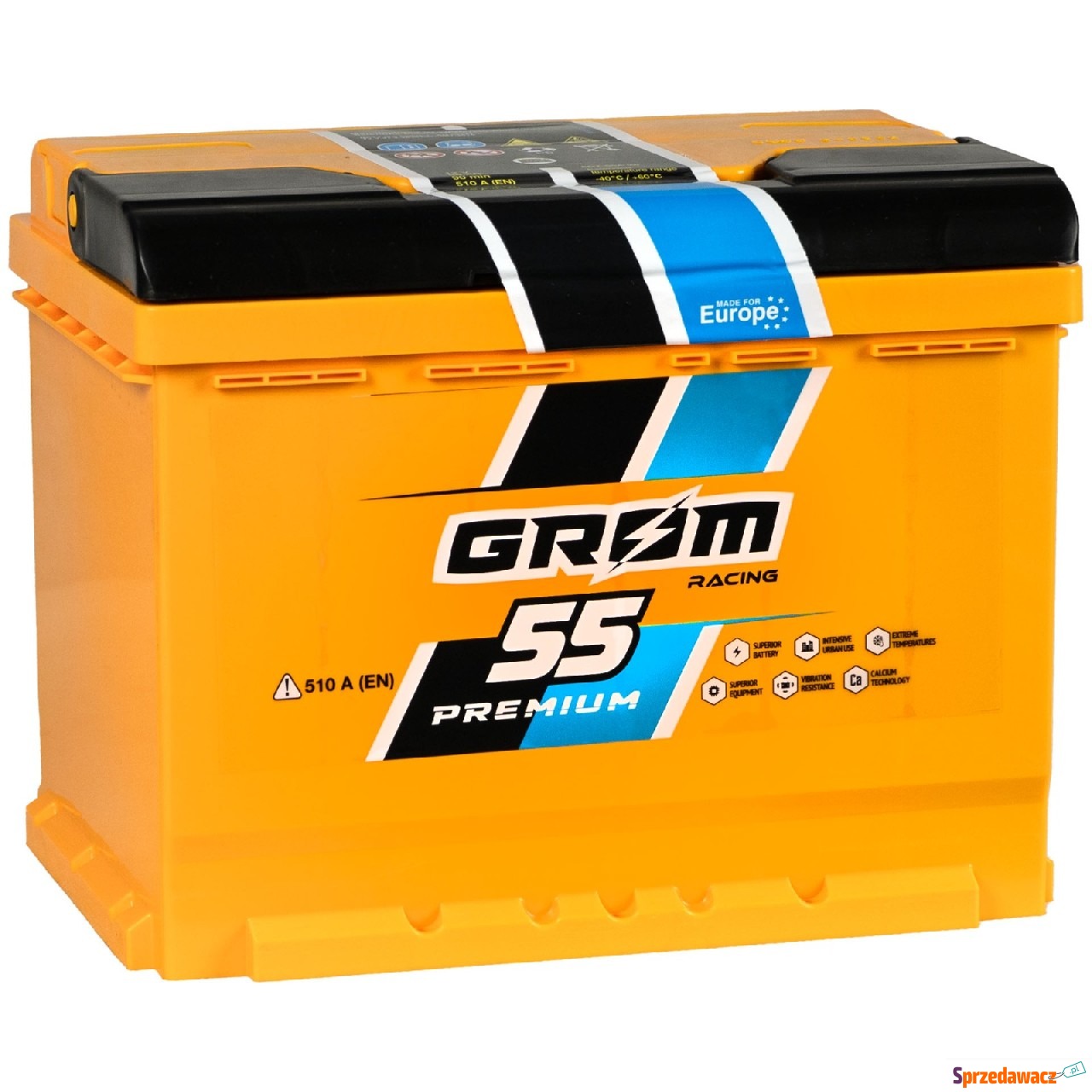 Akumulator 55Ah 510A Grom Racing...