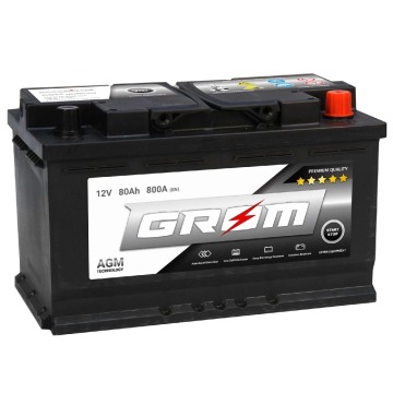 Akumulator AGM 80Ah 800A GROM - Akumulatory - Mielec - zdjęcie 1