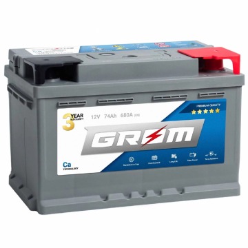 Akumulator 74Ah 680A GROM Premium - Akumulatory - Mielec - zdjęcie 1