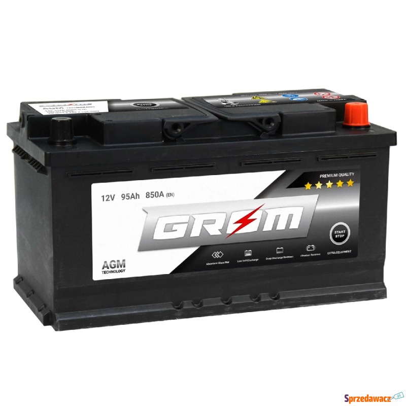 Akumulator AGM 95Ah 850A GROM - Akumulatory - Mielec