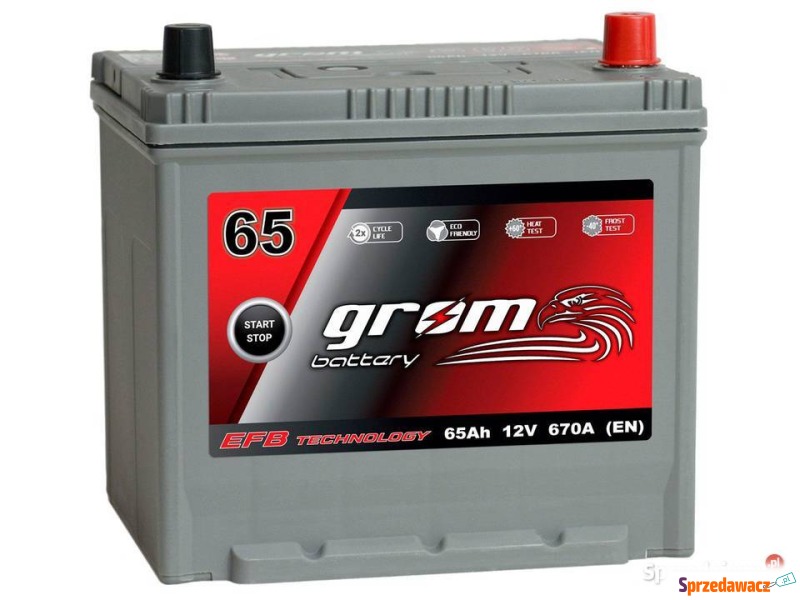 Akumulator EFB 65Ah 670A Japan Grom - Akumulatory - Mielec