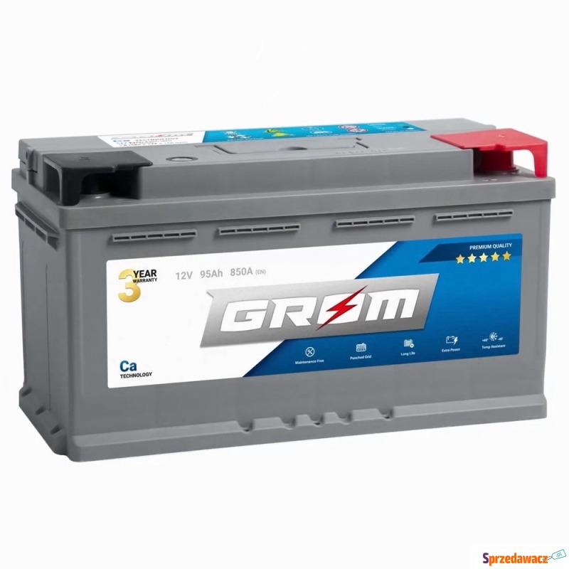 Akumulator 95Ah 850A GROM Premium - Akumulatory - Mielec