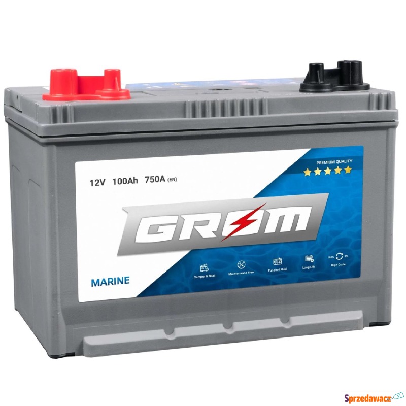 Akumulator 100Ah 750A M31-DC Grom Marine - Akumulatory - Mielec