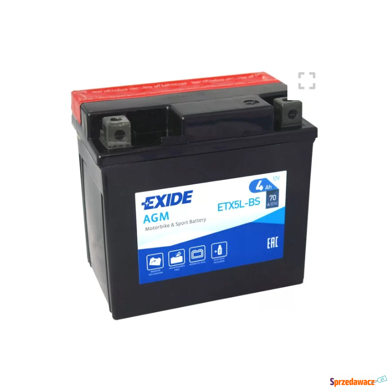 Akumulator YTX5L 12V 4Ah 70A m...