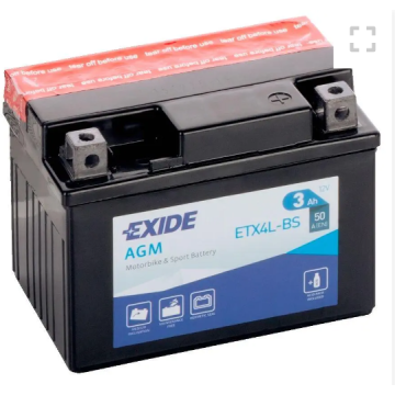 Akumulator YTX4L 12V 3Ah 50A motocyklowy Exide