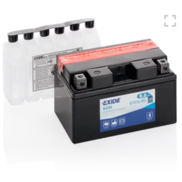 Akumulator YTZ10S 12V 8,6Ah 145A motocyklowy Exide - Układ elektryczny - Piekary Śląskie - zdjęcie 1