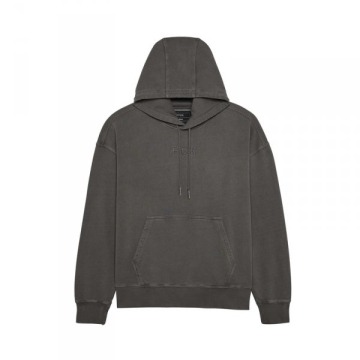 FOX BLUZA KAPTUR WORDMARK OVERSIZED FLEECE  PEWTER