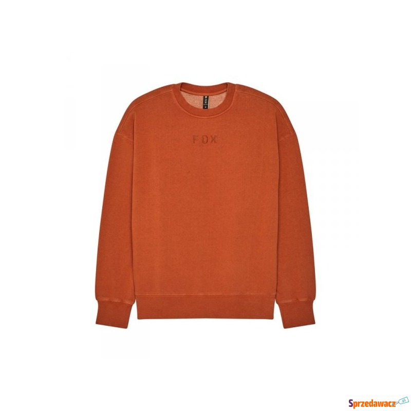 FOX BLUZA  WORDMARK OVERSIZED FLEECE CREW COGNAC - Odzież motocyklowa - Przemyśl