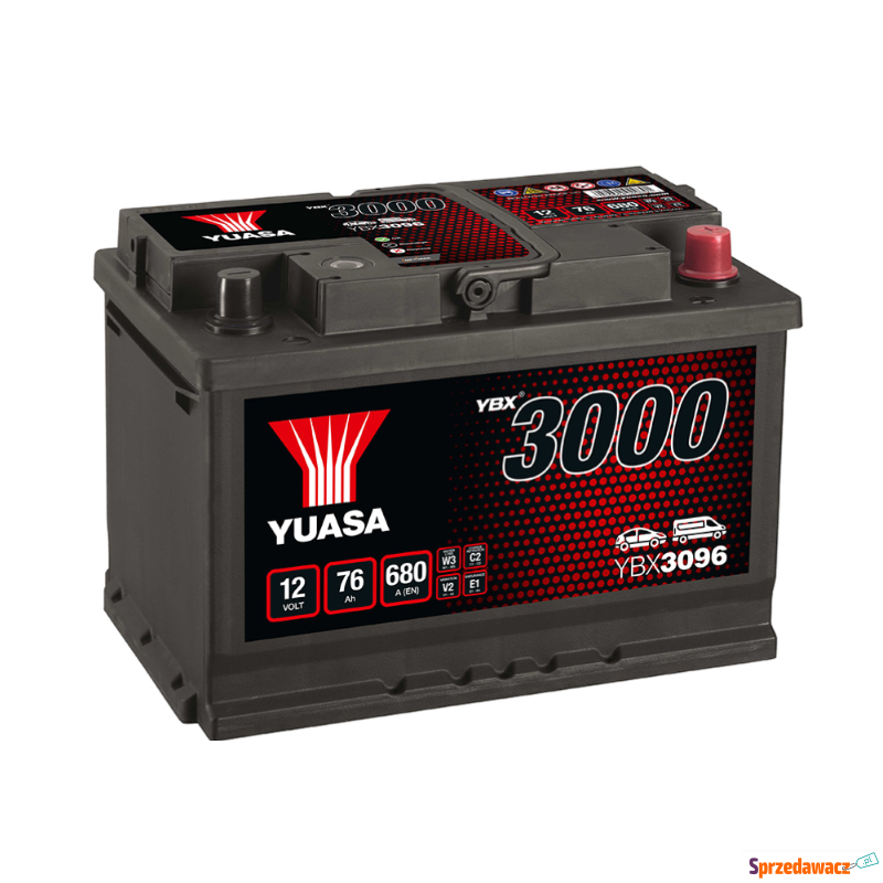 Akumulator 76Ah 680A Yuasa Standard Prawy Plus - Akumulatory - Kalisz
