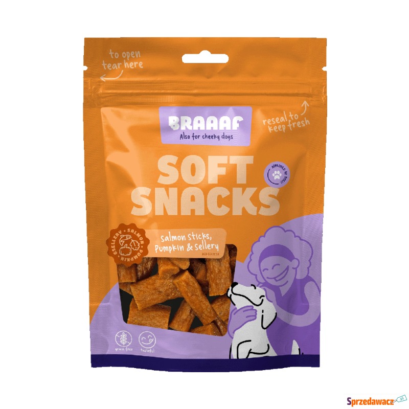 Braaaf Sticks, łosoś z dynią i...