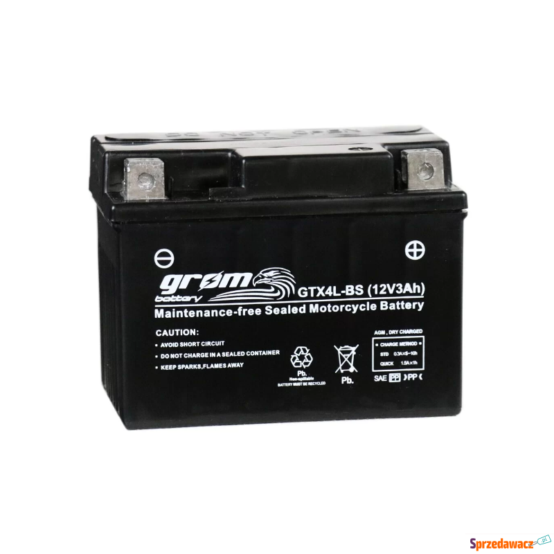 Akumulator 12V 3Ah 60A GTX4L-B...
