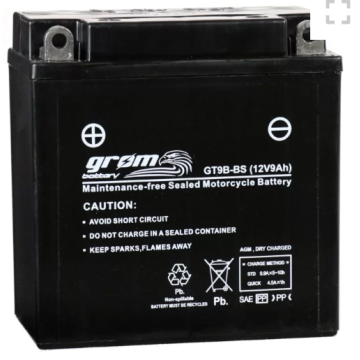 Akumulator 12V 8Ah 120A YT9B-B motocyklowy Grom