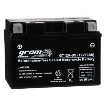 Akumulator 12V 10Ah 180A YT12A-BS motocyklowy... - Układ elektryczny - Piekary Śląskie - zdjęcie 1