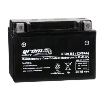 Akumulator 12V 8Ah 130A YTX9-BS motocyklowy Grom