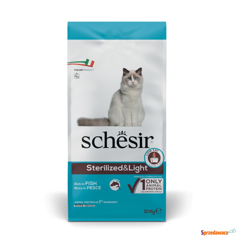Schesir Sterilized, ryba - 10 kg - Karmy dla kotów - Krosno