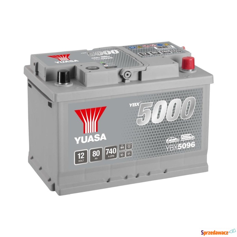 Akumulator 12V 80Ah 740A Yuasa Silver Prawy Plus - Akumulatory - Bełchatów