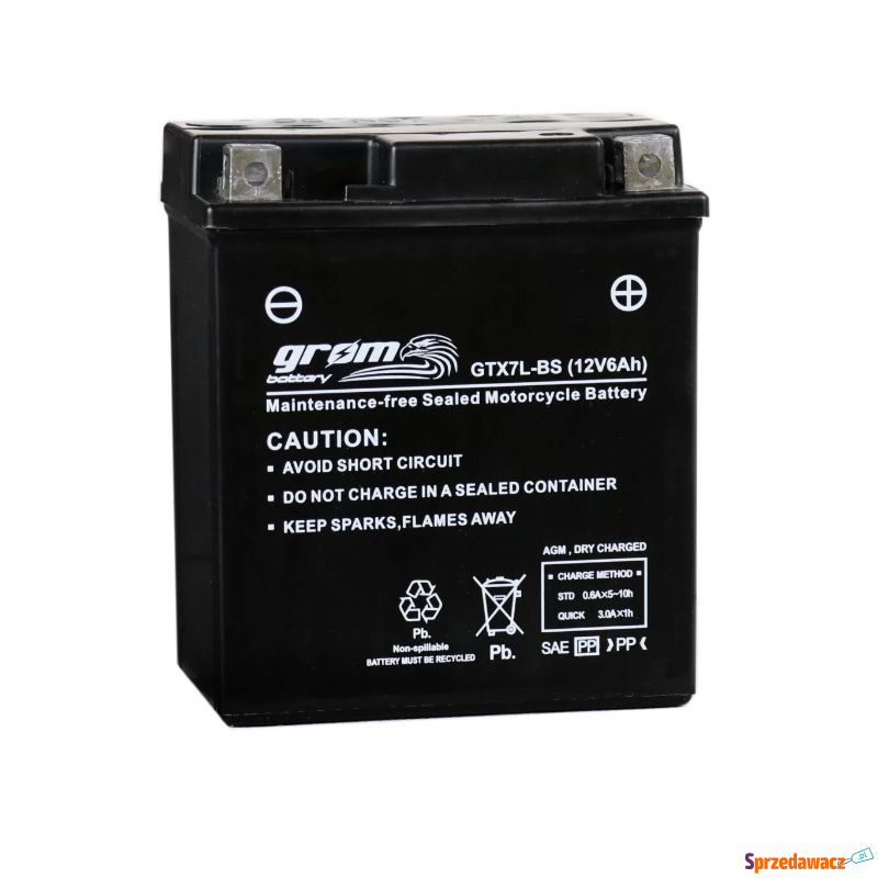 Akumulator 12V 6Ah 120A YTX7L-B Grom - Układ elektryczny - Piekary Śląskie
