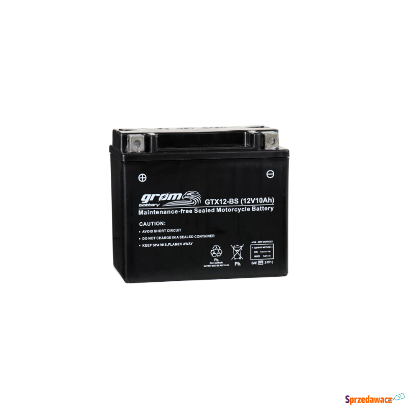 Akumulator 12V 10Ah 180A YTX12-BS motocyklowy... - Układ elektryczny - Piekary Śląskie