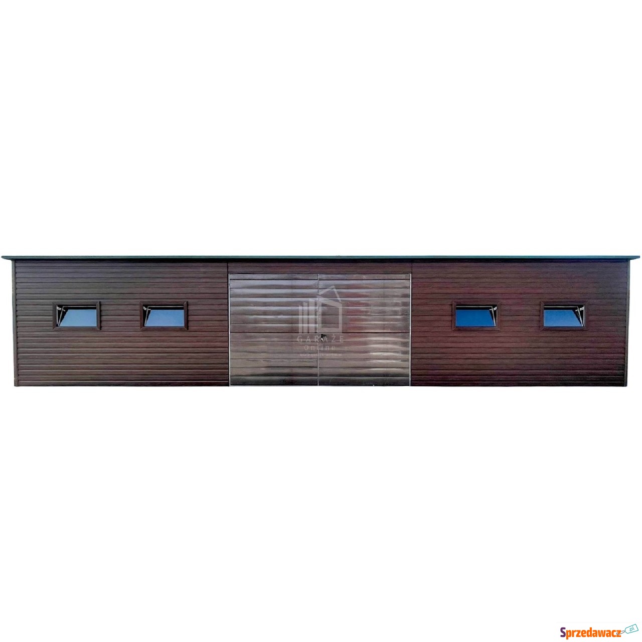 Garaz blaszany 13,5x4,5m Brama...