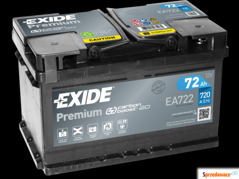 Akumulator Exide Premium 72Ah 720A...