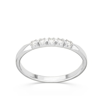 Pierścionek z białego złota z diamentami 0,10 ct wzór BP-3510B K5-1,7