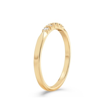 Pierścionek z żółtego złota z diamentami 0,10 ct wzór BP-3510Z K5-1,7